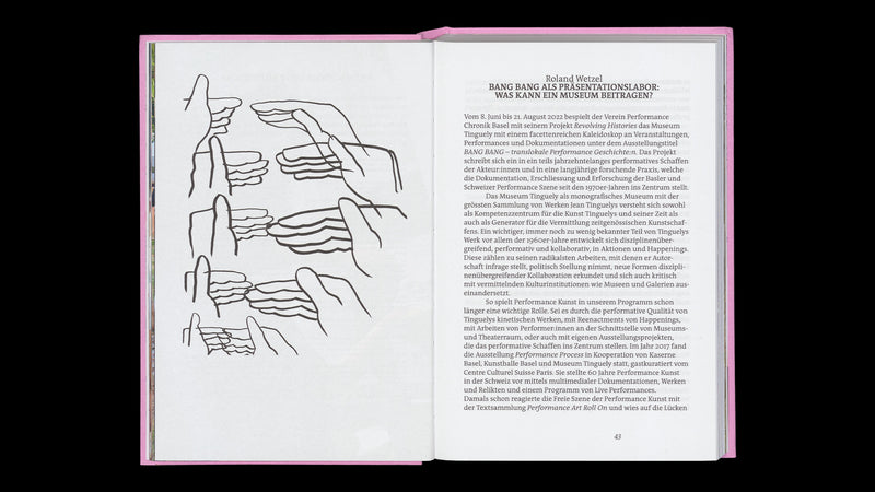 Lesebuch Revolving Histories – zu translokaler Performance Kunst Schweiz