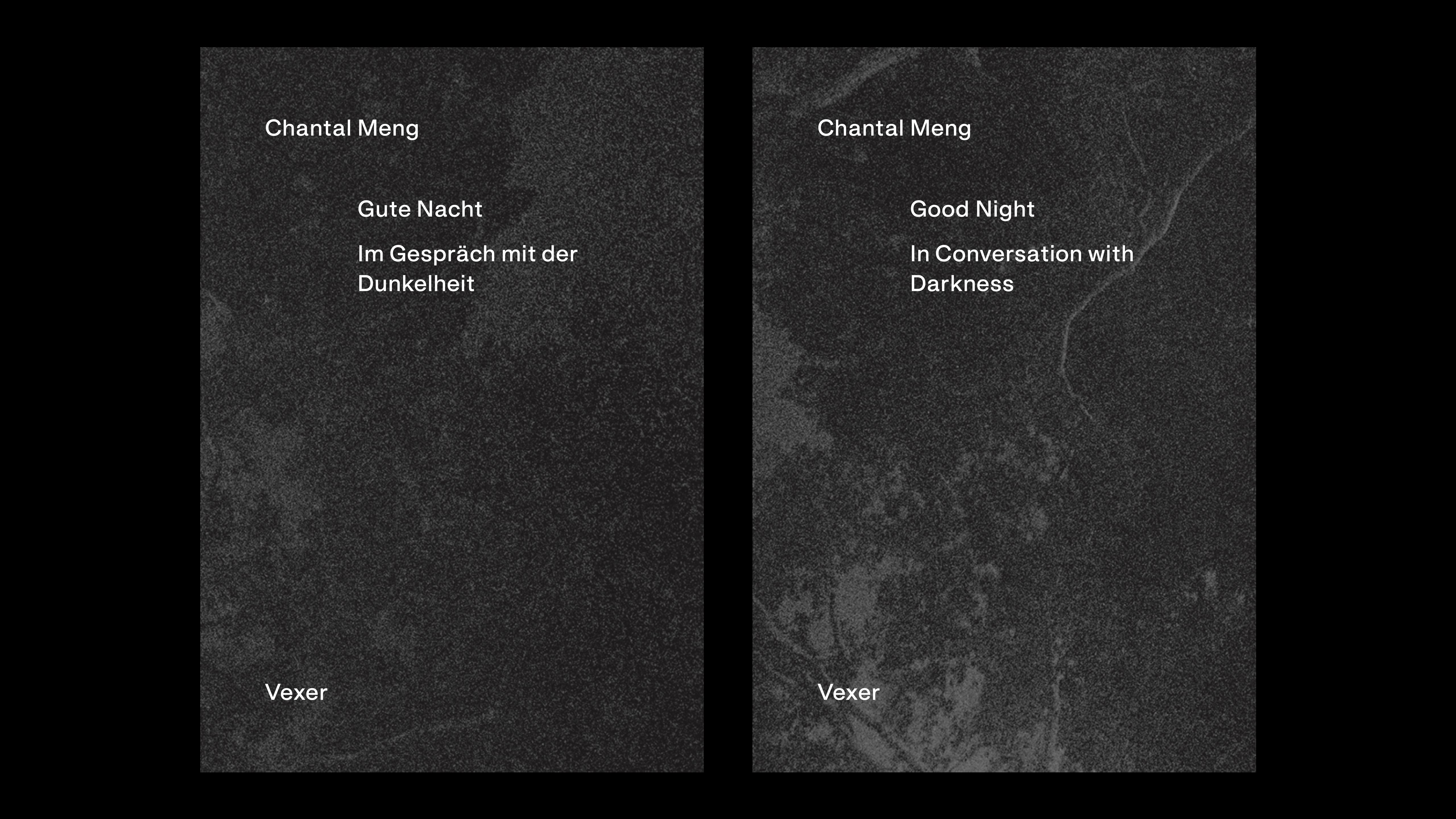 Good Night — In Conversation with Darkness / Gute Nacht — Im Gespräch ...